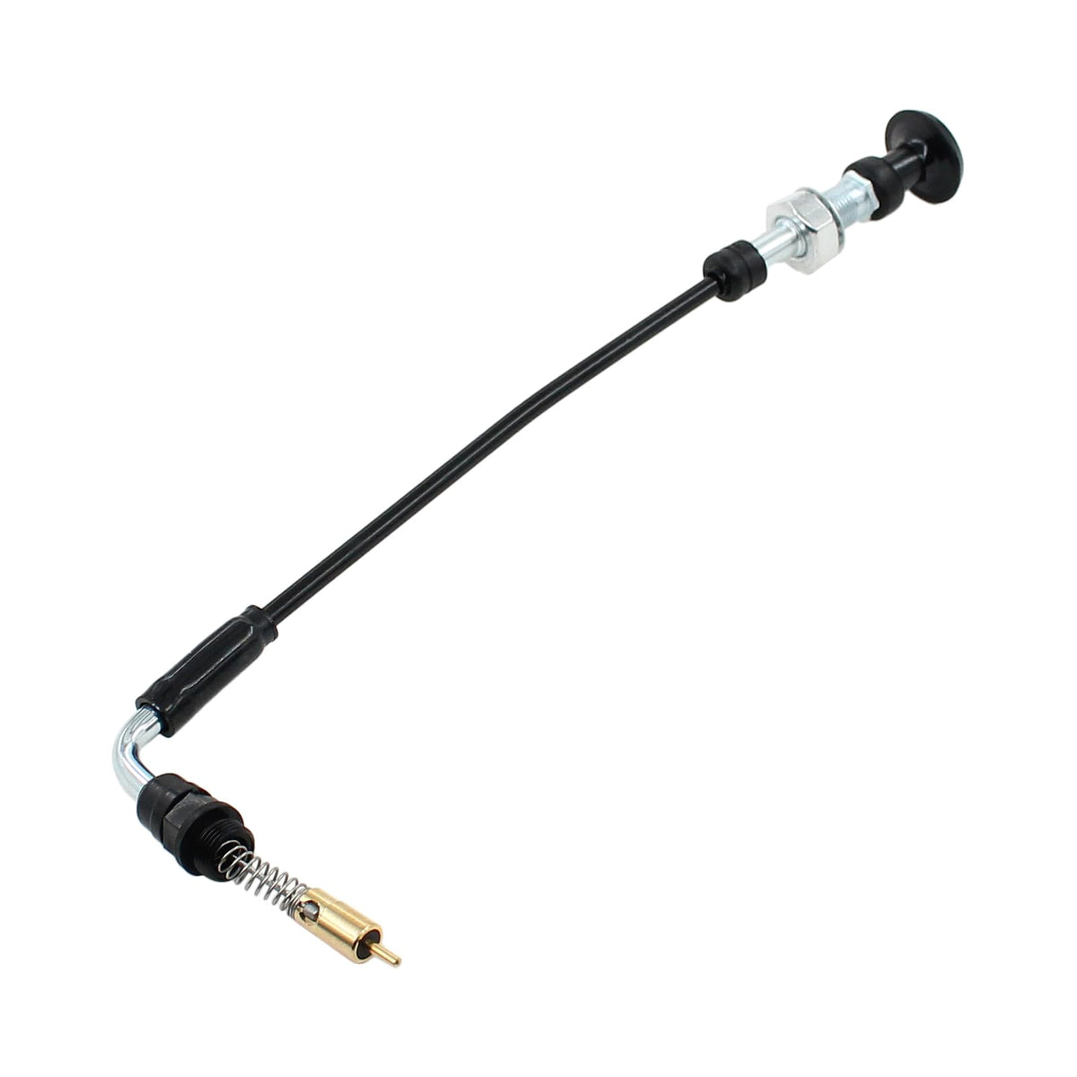 DriveFix choke cable installed on Harley, demonstrates fitment and operational benefit