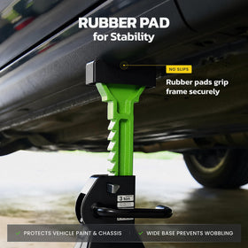 DriveUpTools riser detail demonstrating height adjustment security