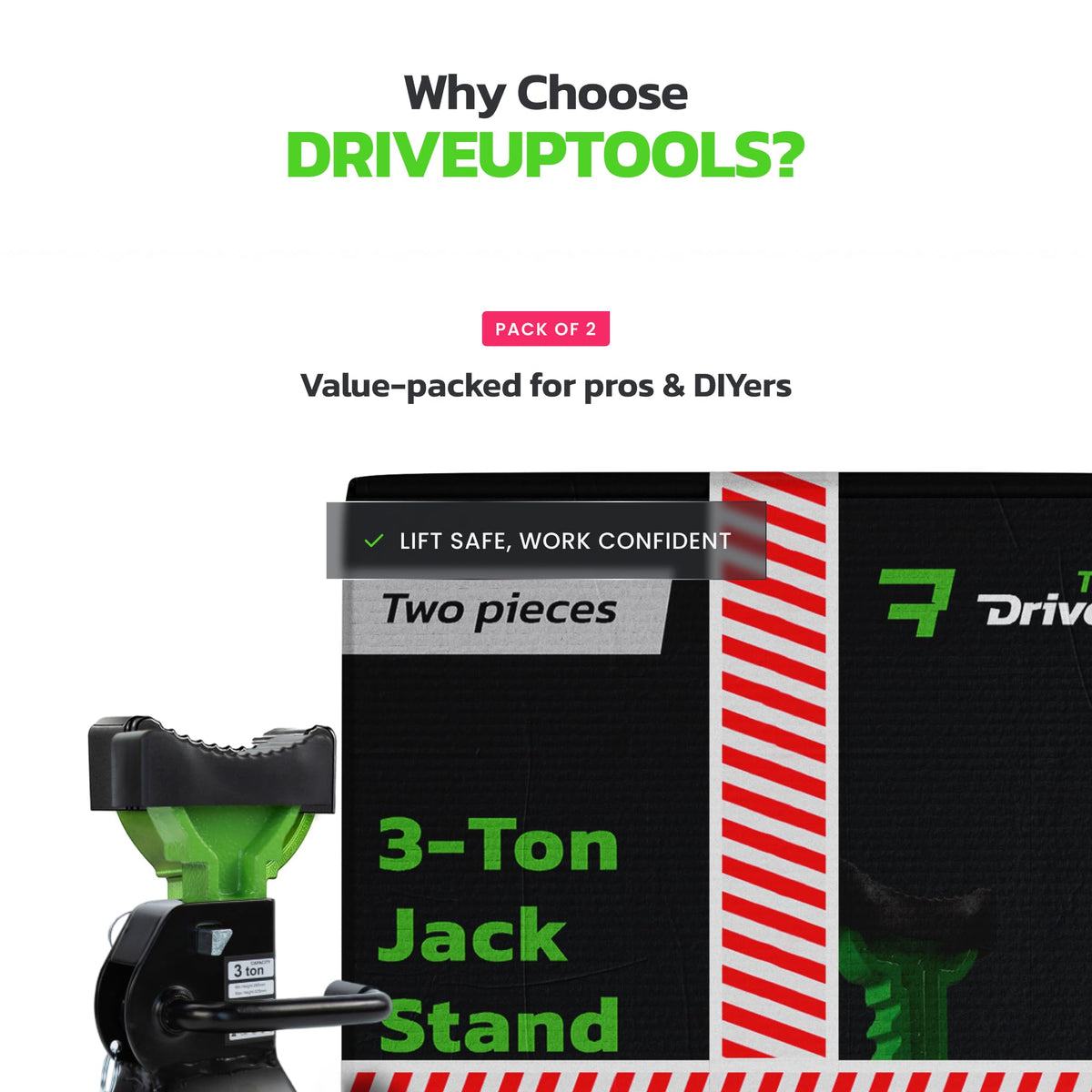DriveUpTools green powder-coat finish resisting rust in workshops