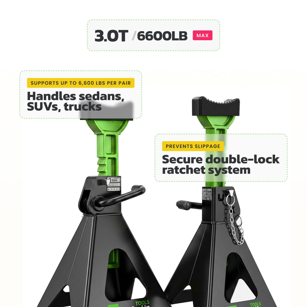 DriveUpTools saddle close-up with EPDM pad protecting vehicle surfaces