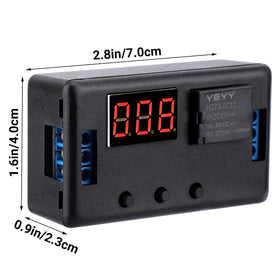 DROK close-up of push buttons for easy programming and quick adjustments