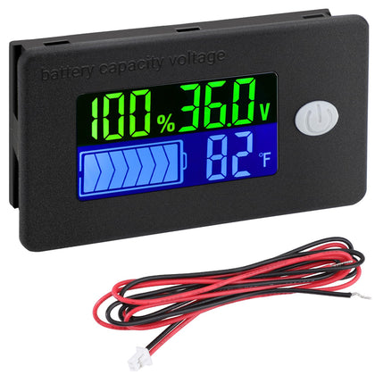 DROK front panel display showing clear voltage and percent for quick monitoring