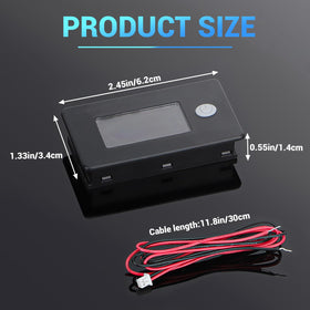 DROK size and scale with ruler to confirm compact panel fitting