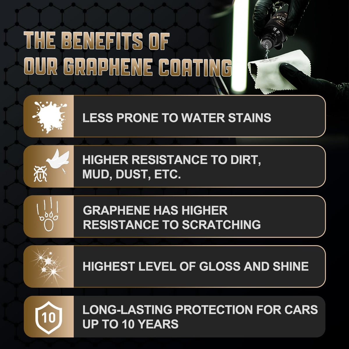 DRONAR label and instructions close-up for clear application guidance