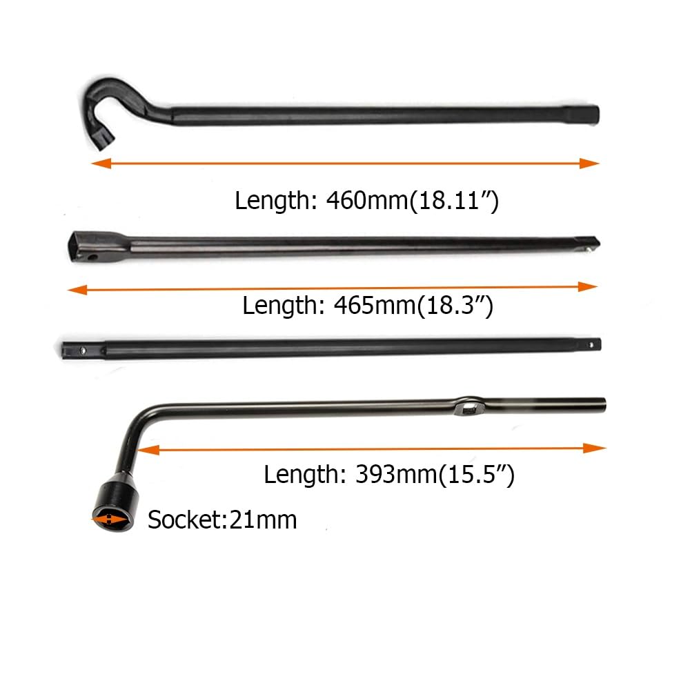 Dr.Roc extension rods and hook detail highlighting upgraded auto-flex pin for easier assembly