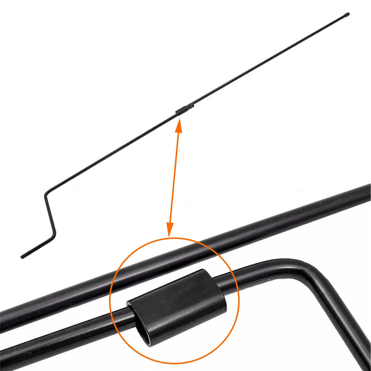 Dr.Roc handle in use lifting spare tire under Ford van, dependable operation