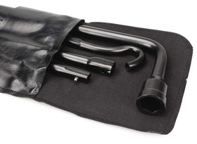 Dr.Roc tool in use lowering a truck spare to demonstrate ease and compatibility