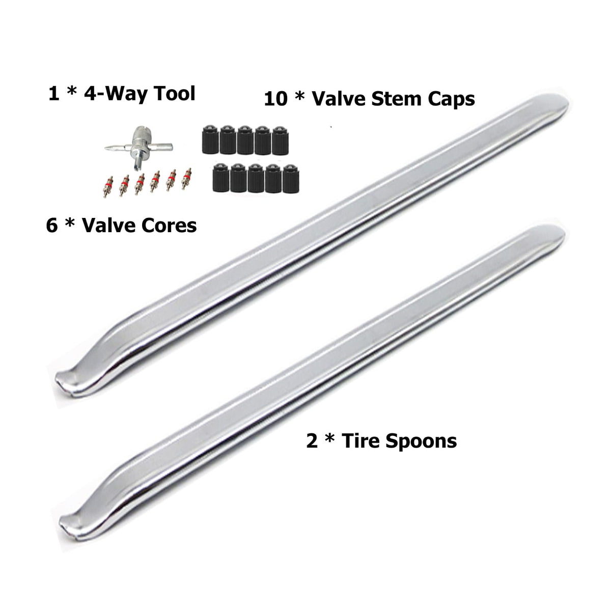 Dr.Roc long tire iron close-up showing forged steel strength for better leverage