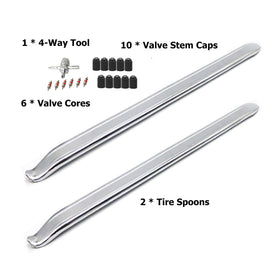 Dr.Roc long tire iron close-up showing forged steel strength for better leverage