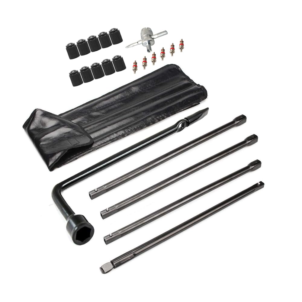 Dr.Roc spare tire tool front view showing complete kit and benefit of organized replacement