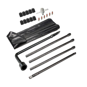 Dr.Roc spare tire tool front view showing complete kit and benefit of organized replacement