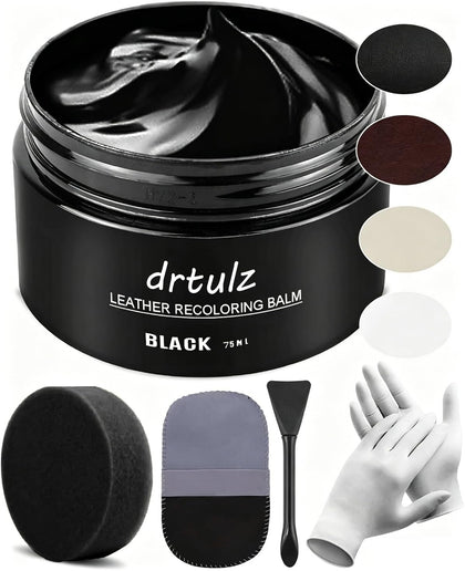 drtulz front packaging showing black recoloring balm and kit benefits