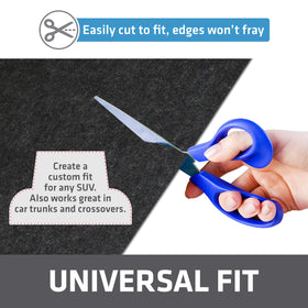 Drymate liner installed in SUV trunk protecting upholstery from dirt