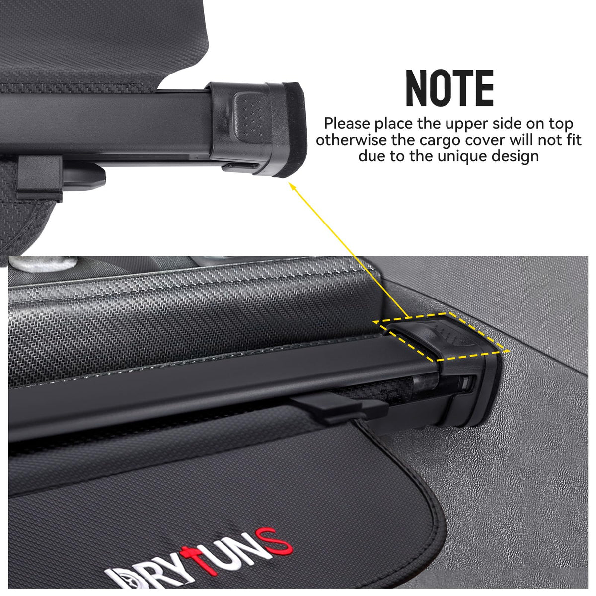 Drytuns aluminum roller closeup highlighting durable retractable mechanism