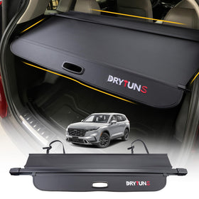 Drytuns front view installed on CRV trunk showing clean privacy