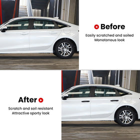Drytuns on an Accord rear handle showing secure fit and preserved keyless function