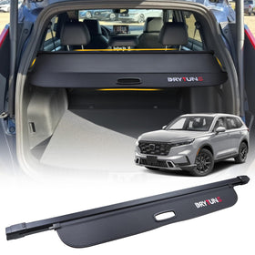 Drytuns lifestyle open trunk in vehicle illustrating integrated appearance and privacy