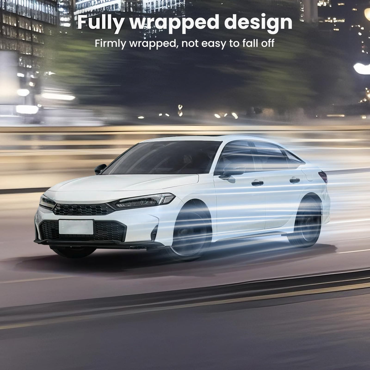 Drytuns lifestyle shot on parked Honda showing visual upgrade and cohesive styling benefit