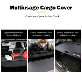 Drytuns cover retracted and stowed to maximize trunk space