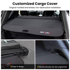 Drytuns retracted stowed position demonstrating full trunk access convenience
