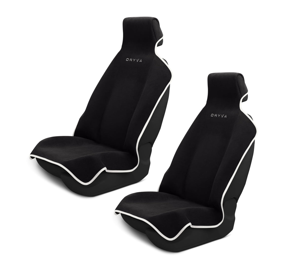 Dryva brand front view on seat showing full protection and neat fit