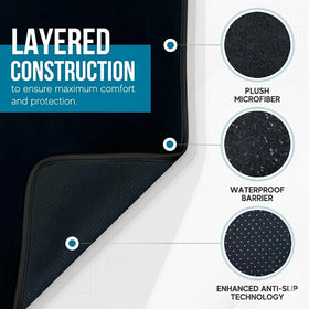 Dryva lifestyle image with family in car showing durable, easy protection