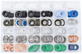 Dsnaduo front packaging showing full 330PCS gasket assortment and organization benefit