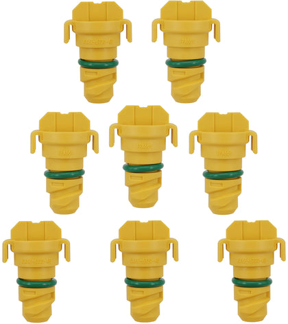 Dsnaduo front packaging shown with eight aftermarket drain plugs, simplifies maintenance