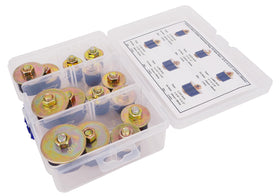 Dsnaduo plugs beside a coin scale comparison showing compact kit portability benefit
