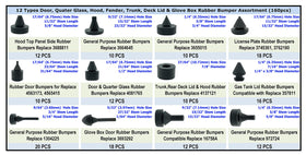 Dsnaduo bumpers sorted by size in trays for easy selection and faster repairs benefit: organized workflow