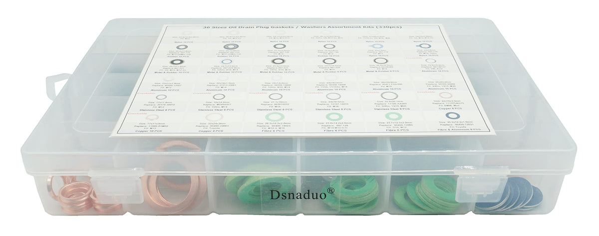 Dsnaduo stainless steel washers detail showing durable corrosion-resistant seals