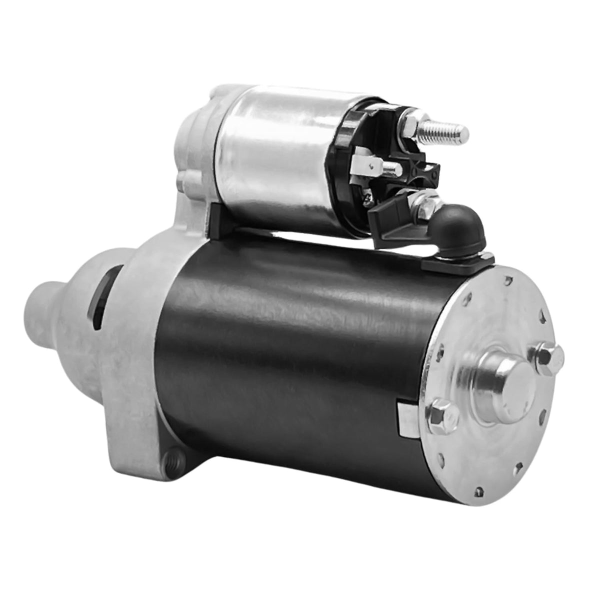 DSS AUTO PARTS starter mounting holes detail illustrating two-hole metal housing strength
