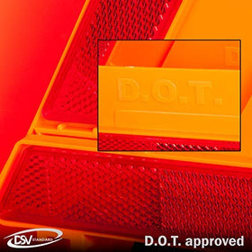 DSV Standard carrying case with folded triangles showing compact storage and easy transport