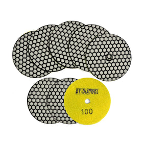 DT-DIATOOL front packaging showing 4 inch 100 grit pads and benefits
