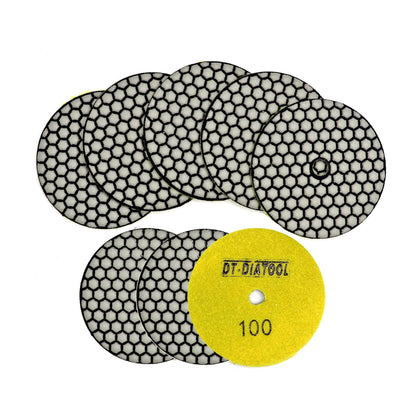 DT-DIATOOL front packaging showing 4 inch 100 grit pads and benefits