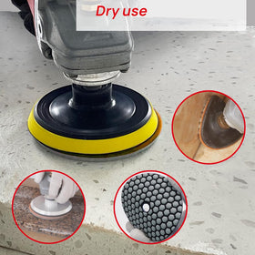 DT-DIATOOL in use on granite countertop demonstrating fast material removal