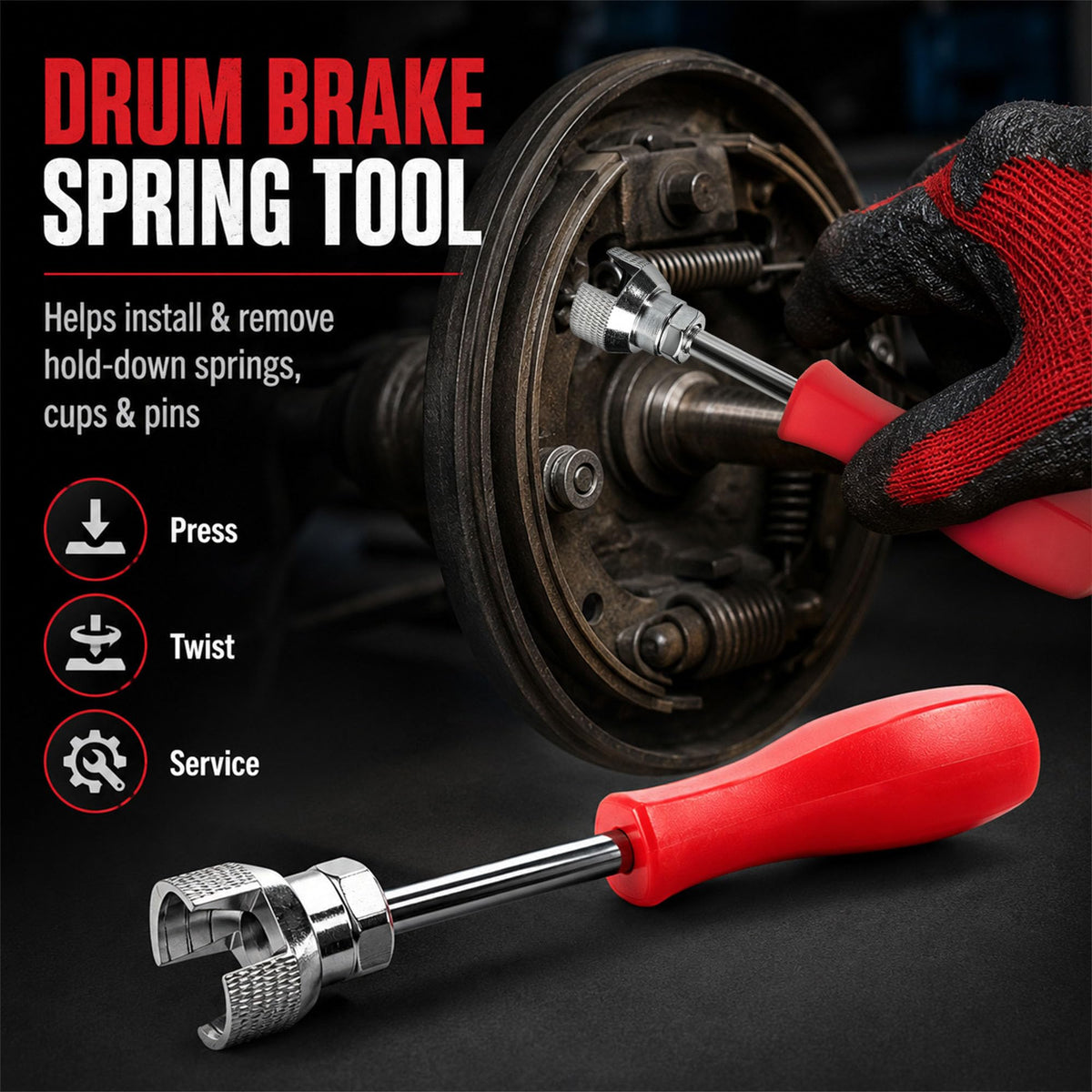 DTDBRT ergonomic cushion-grip handle for improved leverage and reduced fatigue