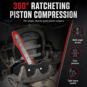 DTDBRT wide parallel plates close-up protecting pistons with even force