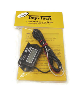 DTI Tiny Tach TT2B installed in a workshop environment aiding maintenance tracking