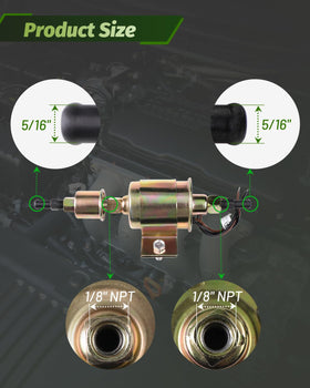 DTMAP close-up of 5/16" barb inlet and outlet showing secure hose connection benefits