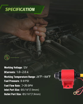 DTMAP inlet and outlet barb sizes compared to hose for correct installation