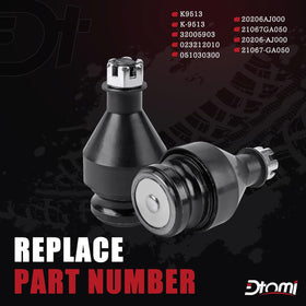 Dtomi close-up of ball joint surface and durable material benefit