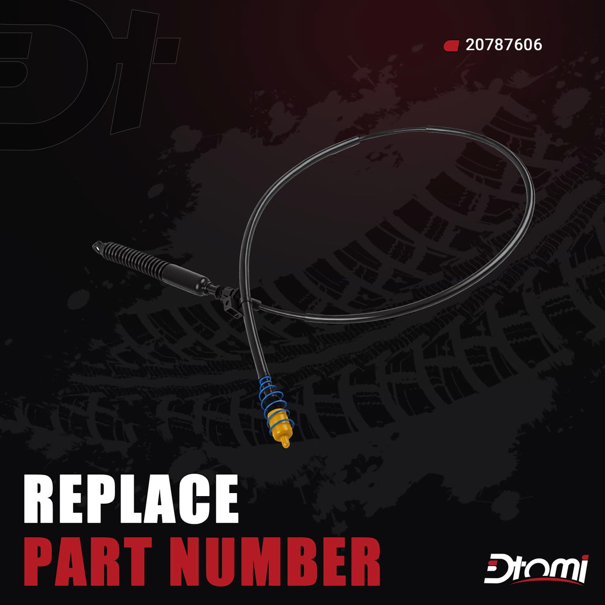 Dtomi close-up of cable end connector showing secure attachment and reliability