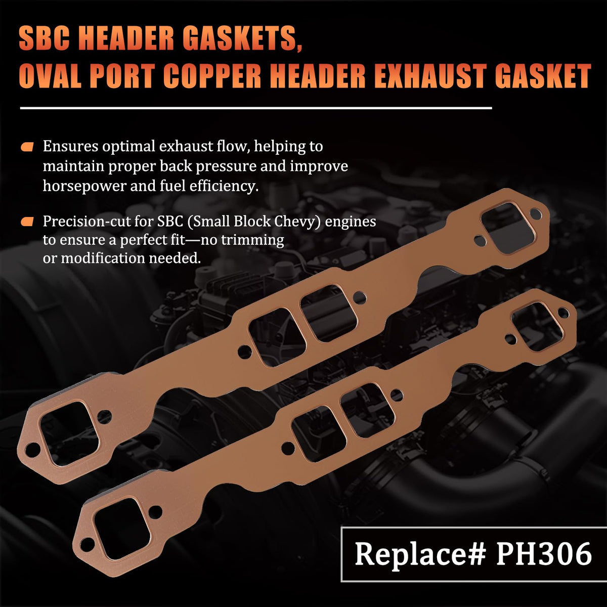 Dtomi copper gasket close-up showing texture and edge precision for improved sealing under torque