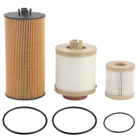 Dtomi front packaging showing both diesel fuel and oil filters for easy identification and correct purchase