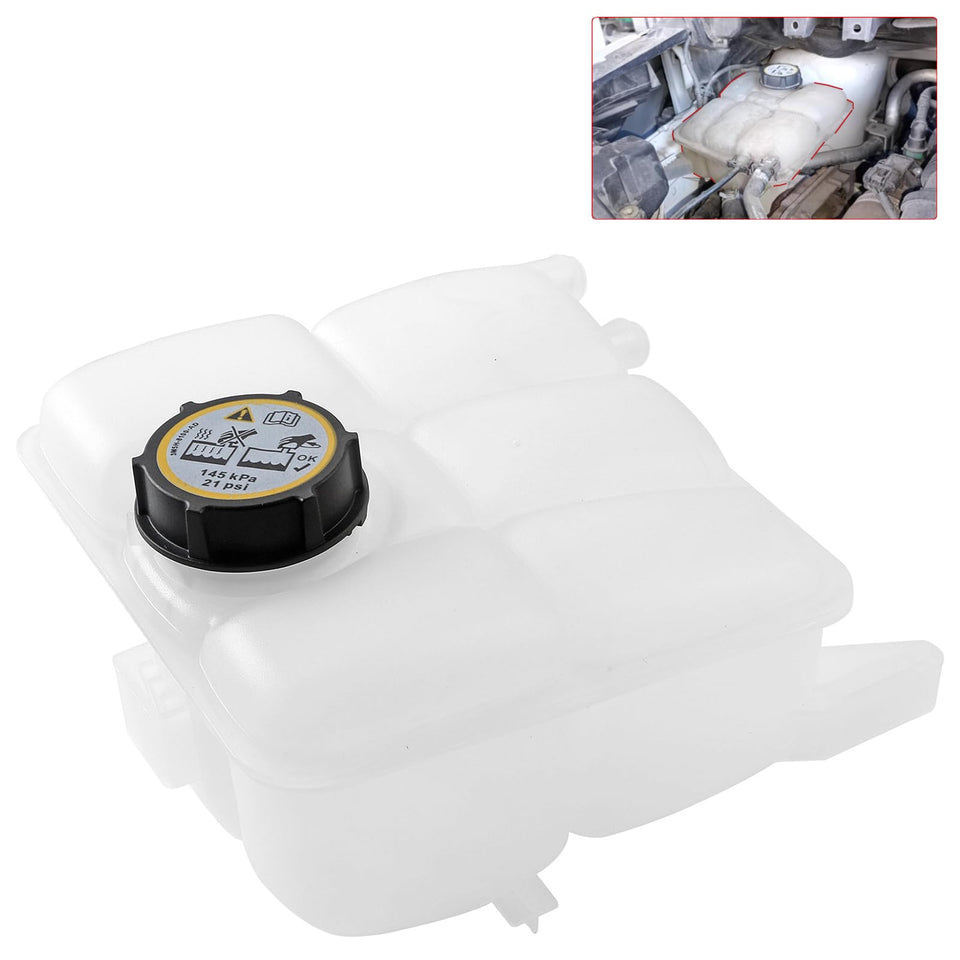 Dtomi front view reservoir showing mounting points and clear tank for easy fitment