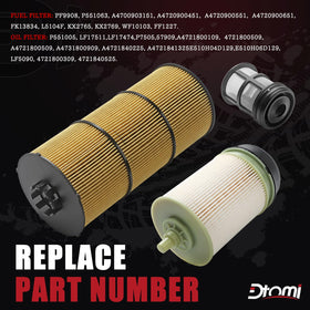 Dtomi fuel filter close-up showing media detail for improved contaminant capture