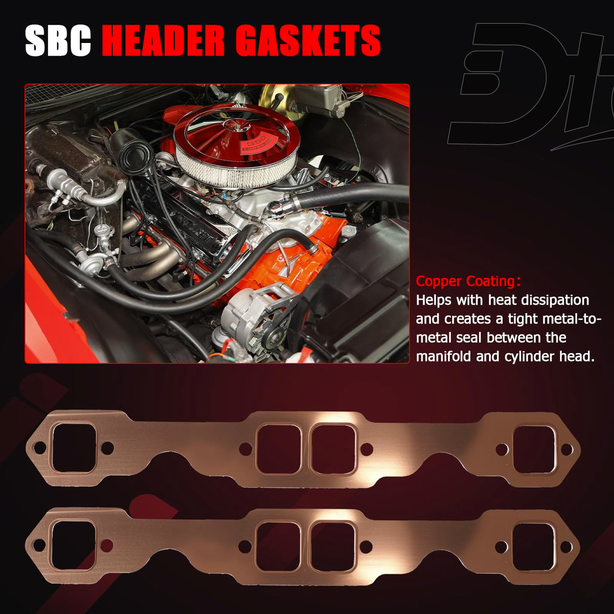 Dtomi gasket flange detail illustrating conformity to mating surfaces for lasting seal
