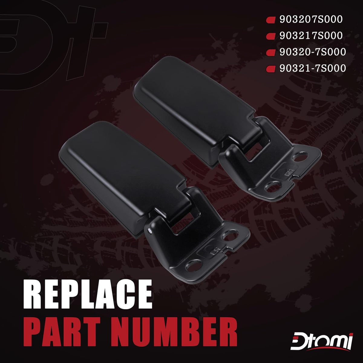 Dtomi hinge close-up aluminum texture highlighting reinforced durable construction