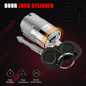 Dtomi installed door cylinder on Silverado driver door demonstrating fit and security